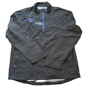 Callaway Weather Series Black 1/4 Zip Pullover Windbreaker Golf Jacket Size XL‎